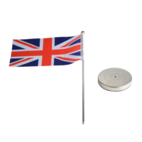 Drapeaux suspendus personnalisés en acier inoxydable avec impression numérique non tissée, bannières, drapeaux d'événement, drapeaux de table promotionnels, drapeaux de bureau
