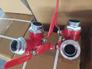 Slion WYE BALL VALVES 2-Way SIAMESE Copper Ball 2-1/2"x1-1/2"x1-1/2" NPSH <b>Fire</b> Hose Connection Model 8511006 for 8511006 BALL VA - Product Image 5