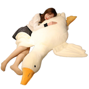 राजकुमारी गुज भरे हुए जानवर के लिए विशाल 19.6 इंच नरम सफेद गोज प्लग तकिया प्यारा खिलौना सोना - Product Image 1