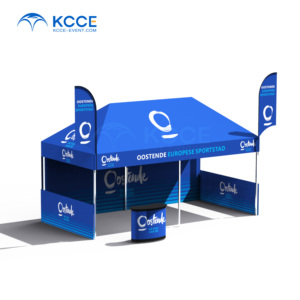 KCCE-Tienda con dosel de aluminio plegable para eventos, tienda de campaña promocional con proveedor de publicidad personalizada <span class=keywords><strong>10X10</strong></span> - Product Image 5