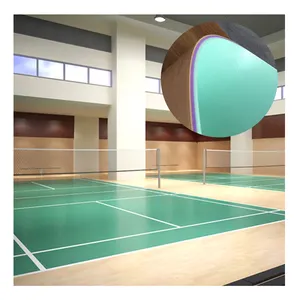 Высококачественное спортивное напольное покрытие из ПВХ 4/6/8 мм, баскетбольная площадка, комнатное напольное покрытие для бадминтона BWF