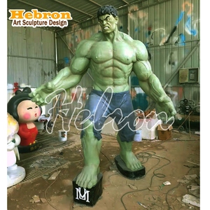 Estatua de Superhéroe de Fibra de Vidrio Personalizada a Tamaño Real, Spider-Man, Hulk, Iron Man, Personaje de Marvel para Cine, Escultura en Venta - Product Image 4