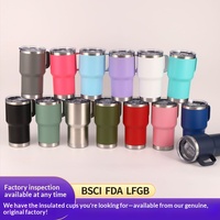 Mug de voyage isotherme en acier inoxydable à double paroi sous vide, 20 oz, grande capacité, avec poignée, portable, pour usage extérieur et automobile, design moderne, transfrontalier