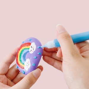 Stone DIY painting play set kids creative drawing toy <span class=keywords><strong>rock</strong></span> painting kits - Product Image 2