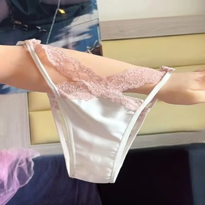 Spitze <span class=keywords><strong>Low</strong></span> Rise Pure Lust Bogen Sexy Trans lucent Seduction Frauen Atmungsaktive Baumwolle Damen Höschen Unterwäsche Günstiger Preis - Product Image 5