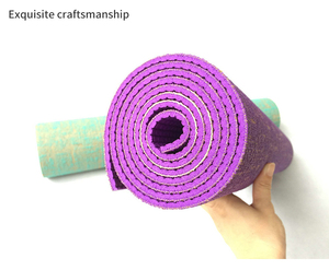 Tự nhiên đay PVC Yoga mat, cây gai dầu đảo ngược PER - Non-Slip, thích hợp cho tất cả các loại Yoga - Vegan, linen - Product Image 4
