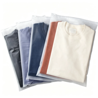 Emballage de vêtements CPE personnalisé, écologique, sac d'emballage givré pour t-shirt, vente en gros