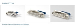 Connettore Elettrico Micro Rettangolare a Bloccaggio Rapido Serie J30J Tipo R 9 15 21 25 <span class=keywords><strong>31</strong></span> 37 51 66 74 100 Pin - Product Image 2
