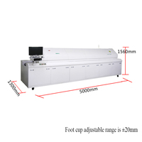 Nouvelle machine de soudage à refusion automatique SHENGDIAN pour composants SMT, contrôlée par PLC, pour cartes PCB DIP et lignes d'assemblage de circuits imprimés