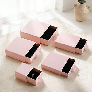 Custom Logo Pink Embossed Corrugated <b>Kraft</b> <b>Box</b> Paper Drawer Gift Packaging Boxes - Product Image 3