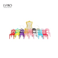 Chaise de repas pour enfants en plastique, quatre couleurs, dossier ventilé, pour événements pour bébés et enfants