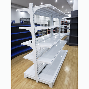Estantería Góndola Blanca de Precio Económico, Usada para Tiendas, Supermercados, Estantería de Malla Metálica - Product Image 3