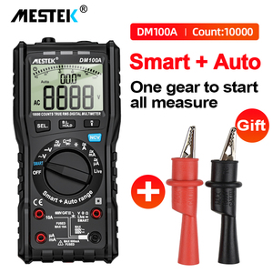 Multímetro digital profesional DM100A 10000 recuentos probador de transistores medidor de capacitancia mide continuidad de temperatura 1000V - Product Image 4