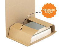 Boîte d'expédition en papier personnalisable pour l'emballage de livres, emballage parfait pour une livraison sécurisée