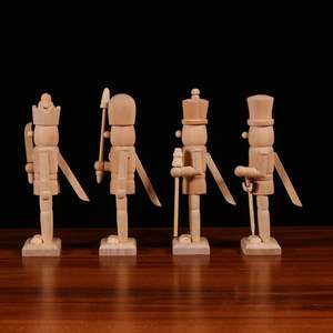 Noël en bois inachevé <span class=keywords><strong>casse</strong></span>-<span class=keywords><strong>noisette</strong></span> Figurines bricolage blanc non peint <span class=keywords><strong>casse</strong></span>-<span class=keywords><strong>noisette</strong></span> marionnette noyer <span class=keywords><strong>soldat</strong></span> ornement décoration - Product Image 5