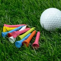 Tees de golf en plastique haute résistance, multi-tailles, durables et incassables, avec logo personnalisé, accessoires d'entraînement de golf OEM/ODM