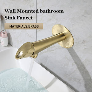 Grifos mezcladores de lavabo de baño montados en la pared de oro rosa de nuevo diseño, grifos de lavabo de un solo Mango, grifo mezclador de lavabo concedido para Baño - Product Image 2