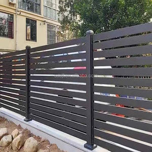Su misura di alta qualità in lega di alluminio guardrail e recinzioni con Design semplice <span class=keywords><strong>per</strong></span> giardino esterno guardrail - Product Image 5