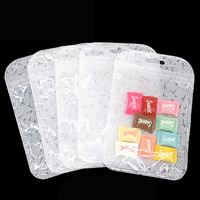 Vente en gros de sacs d'emballage en plastique pour produit pochette en plastique à fermeture éclair transparente blanche