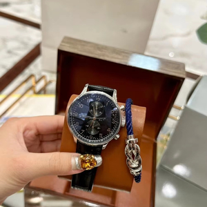 Elegante Reloj de Vestir Cronógrafo para Hombre, Movimiento Automático, Esfera Minimalista, Cristal de Zafiro, Reloj de Oficina - Product Image 1