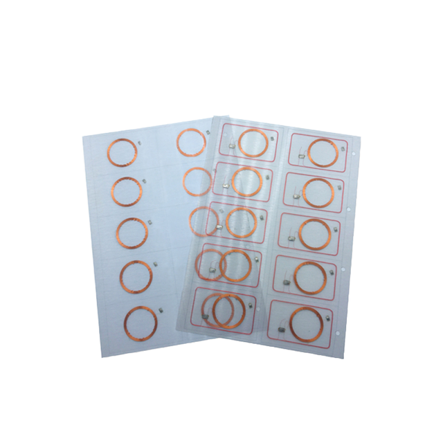 0.45mm / 0.5mm 125kHz TK4100 EM4100 EM4200 RFID Business Card Hotel Payment Mini Tag PVC Inlay Prelam Sheet