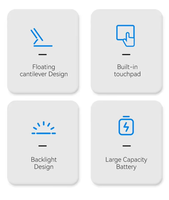 Clavier Magique Détachable pour iPad Pro 11 (2018-2022) & Air 4 5 6 7 avec Support Rotatif Portrait/Portrait Croisé et Trackpad Rétroéclairé MK017