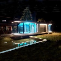 Maison moderne préfabriquée Emballage capsule spatiale Maison mobile intégrée