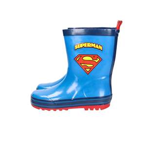 Stivali da Pioggia per Bambini Superman, Blu Chiaro, Modello Basso con Logo per Ragazzi - Product Image 1