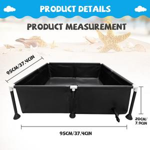 สระน้ำกลางแจ้งขนาดเล็กทำจากไวนิล ทนทาน เหมาะสำหรับเล่นลูกบอลในสระ ตักปลา แช่ตัวสัตว์เลี้ยง - Product Image 5