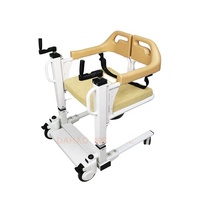 Vente chaude : Équipement de levage manuel pour le transport des patients âgés, chaise de transfert, chaise de toilette, fauteuil roulant pour voiture