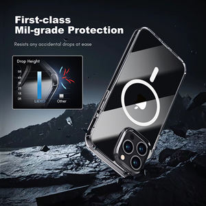Étui de protection transparent en TPU antichoc <span class=keywords><strong>avec</strong></span> recharge magnétique sans fil <span class=keywords><strong>pour</strong></span> <span class=keywords><strong>iPhone</strong></span> 16 15, <span class=keywords><strong>coque</strong></span> de téléphone <span class=keywords><strong>transparente</strong></span> <span class=keywords><strong>pour</strong></span> <span class=keywords><strong>iPhone</strong></span> 17 Pro Max - Product Image 6