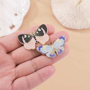 Custom Free Design Colorful Brooch Insect Plant Flowers Colorful Gorgeous Metal <b>Badge</b> Enamel <b>Pins</b> - Product Image 5