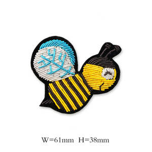 Broche de pelo de niña bonita 100% bordado broche personalizado/broche bordado a mano de alta calidad a la moda/mejor calidad hecho a mano - Product Image 1