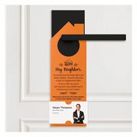 En gros, porte-clés de porte promotionnels personnalisés pour agents immobiliers, en papier, pour la promotion de l'immobilier et la motivation à acheter