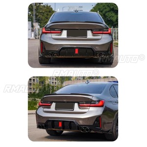 Diffuseur de pare-chocs arrière noir brillant pour BMW Série 3 G20 G28 2023+ - Accessoire de modification automobile - Product Image 6