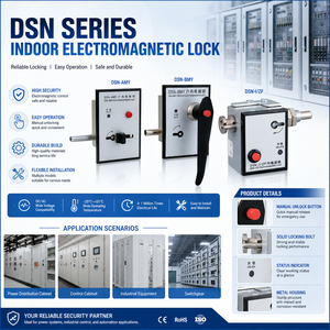 Dispositif de verrouillage électromagnétique intérieur série DNS avec tension nominale 220V et 6A pour armoire de commutation haute tension - Product Image 1