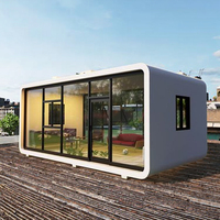 Capsule écologique de luxe de 20 à 40 pieds Serres préfabriquées modernes Pod pour l'extérieur en acier Cabine Apple de luxe