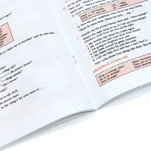 Individuelles Weichleber-Kinder-Lehrbuch mit perfekter Bindung aus Offsetpapier mit guter Qualität und Preis Offsetdruckdienstleistungen