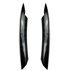 Autocollants pour phares Volkswagen Magotan B7, texture carbone noir piano, décalcomanie de carrosserie en ABS - Product Image 2