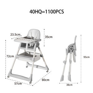 <span class=keywords><strong>Chaise</strong></span> <span class=keywords><strong>haute</strong></span> de luxe <span class=keywords><strong>pour</strong></span> bébé, convertible en <span class=keywords><strong>chaise</strong></span> de repas <span class=keywords><strong>pour</strong></span> nourrisson, tout-petit et adulte, design ergonomique avec repose-pieds - Product Image 6