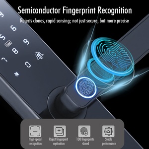 Cerradura Inteligente Nueva con Combinación Digital Biométrica Inteligente, Huella Dactilar, Contraseña, Cerradura Inteligente Tuya Ttlock para Puerta de Madera - Product Image 3
