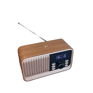 Shaba electronic gadgets top selling products 2023 speaker wooden clock radio