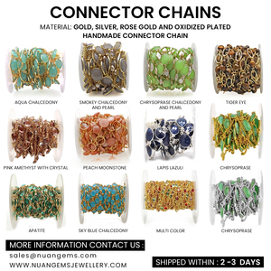 Cube Shape Đen Rutilated thạch anh đá quý DIY Wire Wrap Chain kết nối kinh Mân Côi để làm vòng đeo tay vòng cổ trang sức DIY Charms - Product Image 5