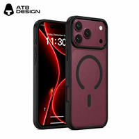 Coque de téléphone transparente anti-rayures avec effet peau mate pour 17 18 Pro Max, charge magnétique sans fil, coque de protection personnalisée