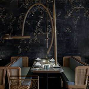 Juego de Muebles Modernos para Cafetería, Restaurante, Sofás de Cuero y Mesas y Sillas de Comedor para Hotel - Product Image 1