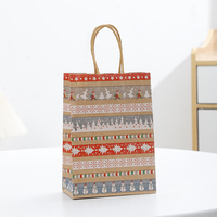 Sac cadeau d'expédition de Noël réutilisable personnalisé sacs cadeaux personnalisés pour joyeux Noël sac en papier pour fête de Père Noël