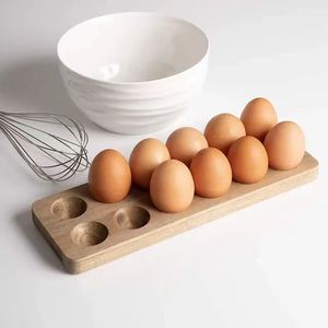 ถาดเก็บไข่ไม้เนื้อแข็งแบบแบ่งช่องสำหรับใช้ในโรงแรม - Product Image 1