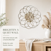 Décoration murale vintage, art mural rond pour maison de style farmhouse