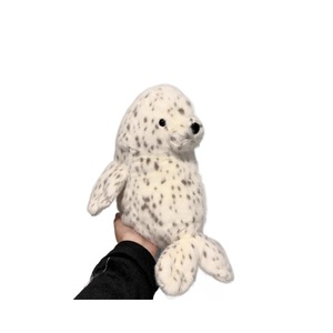Peluche de Foca Blanca, Juguete de Peluche Suave Relleno de Algodón PP, Regalo Antiestrés para Niños - Product Image 1