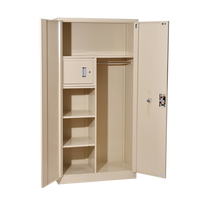 Armoire à vêtements à deux portes Armoire de placard en métal Armoire de classement en acier